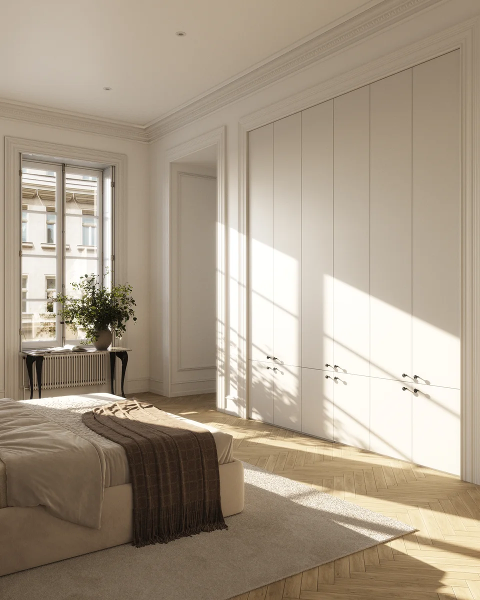 Встроенный шкаф: Белый